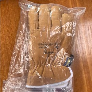 NWT Goatskin leather winter work gloves LG